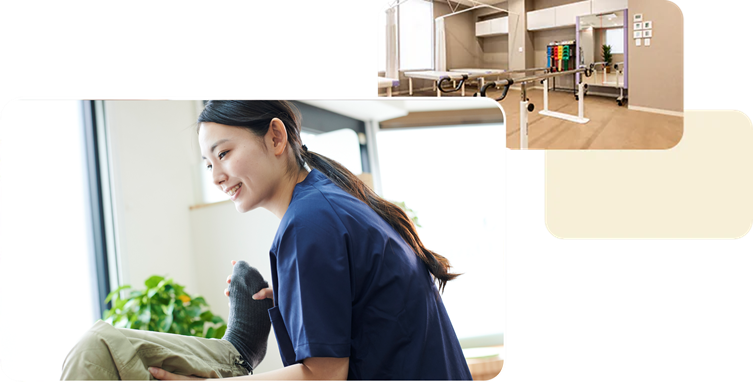 一人ひとりの回復に寄り添うリハビリテーション